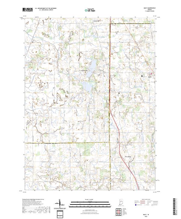 Macy topographic map thumbnail