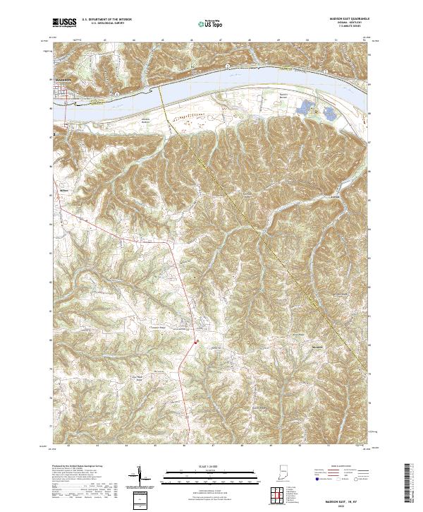 Madison East topographic map thumbnail