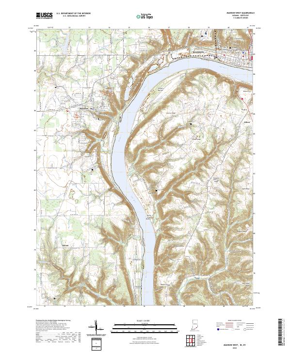 Madison West topographic map thumbnail