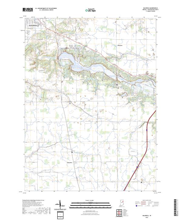 Majenica topographic map thumbnail