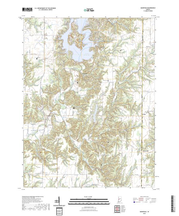 Mansfield topographic map thumbnail