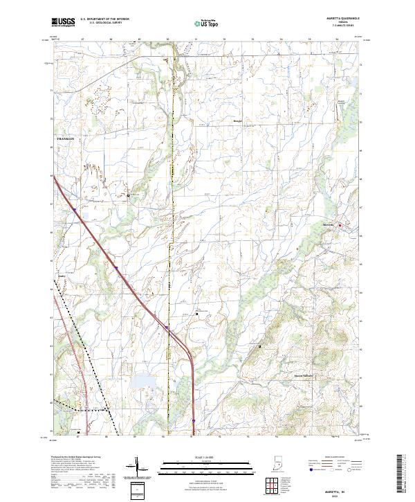 Marietta topographic map thumbnail