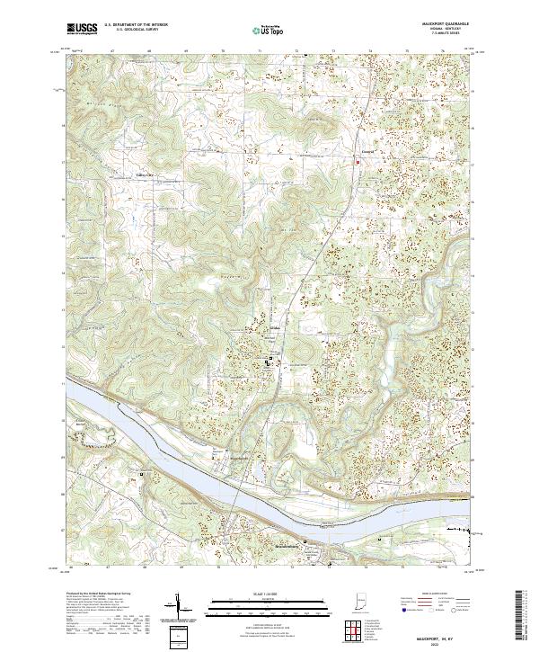 Mauckport topographic map thumbnail