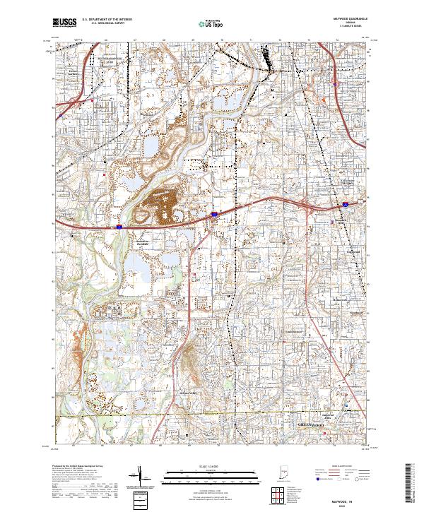 Maywood topographic map thumbnail