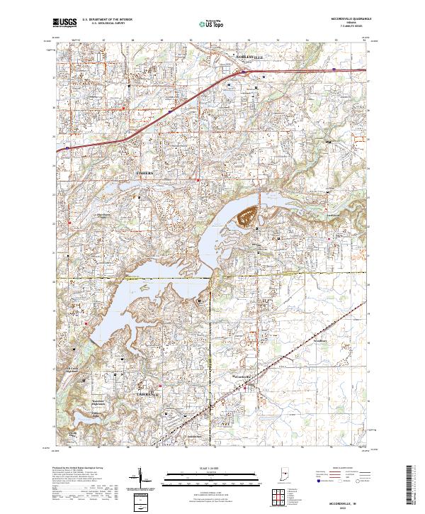 McCordsville topographic map thumbnail