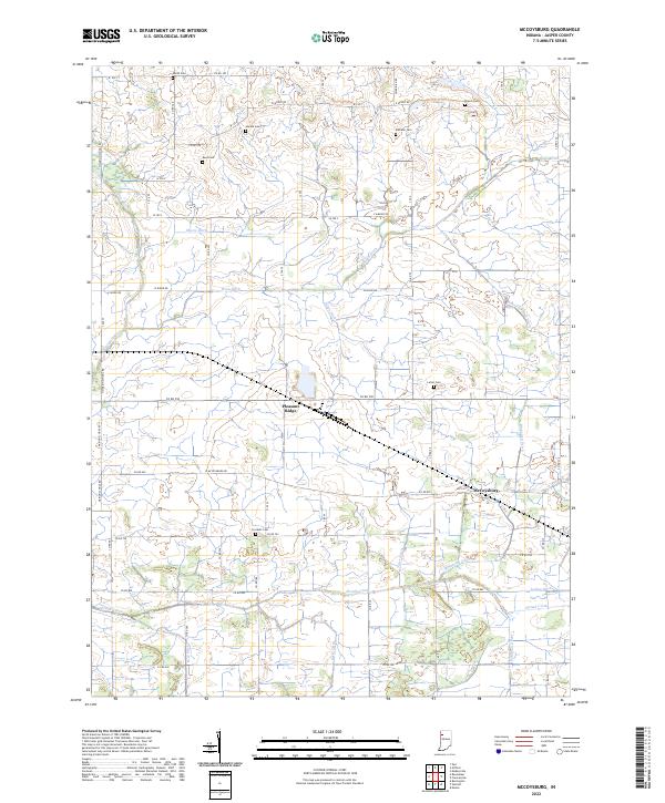 McCoysburg topographic map thumbnail