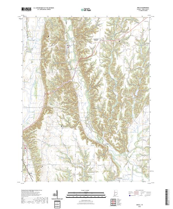 Mecca topographic map thumbnail