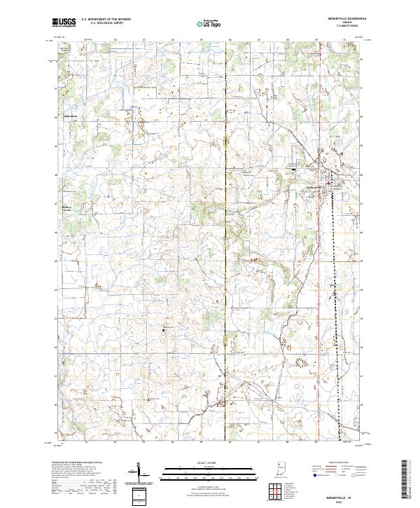 Medaryville topographic map thumbnail
