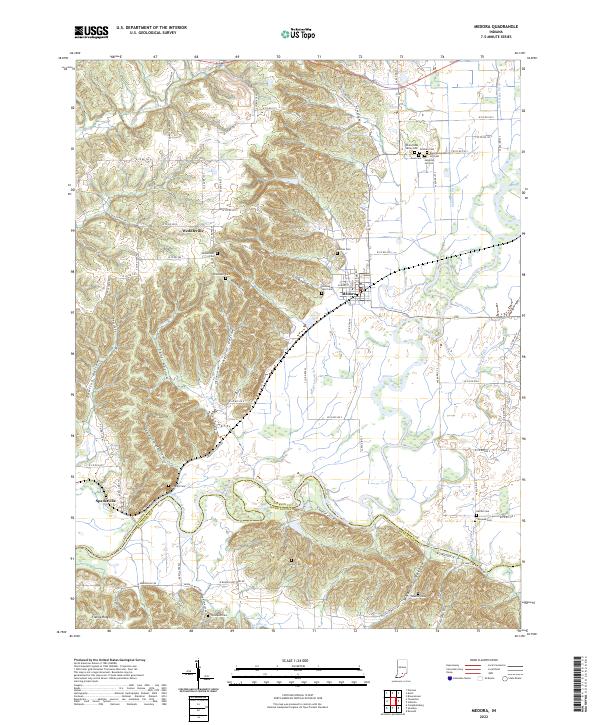 Medora topographic map thumbnail