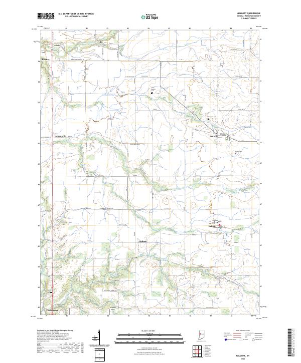 Mellott topographic map thumbnail