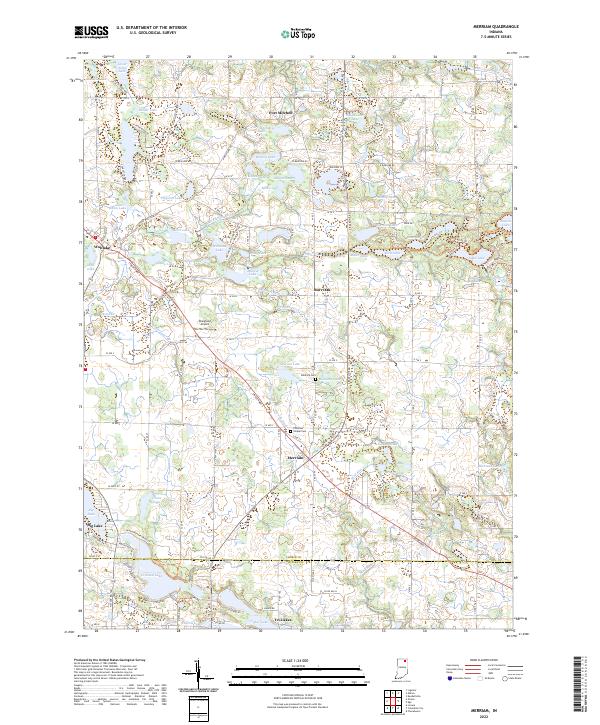 Merriam topographic map thumbnail