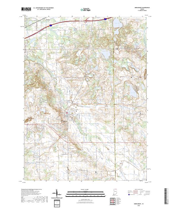 Middlebury topographic map thumbnail
