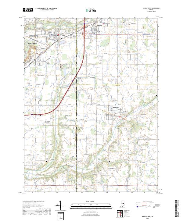 Middletown topographic map thumbnail