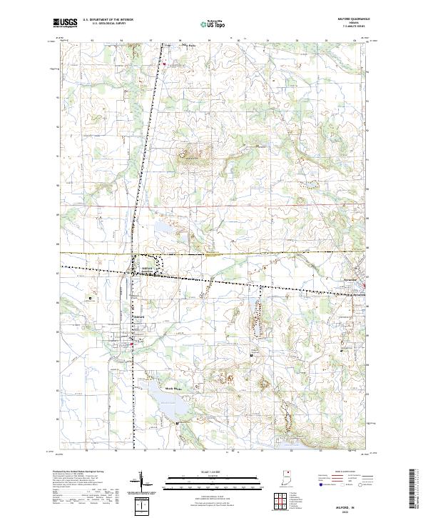 Milford topographic map thumbnail