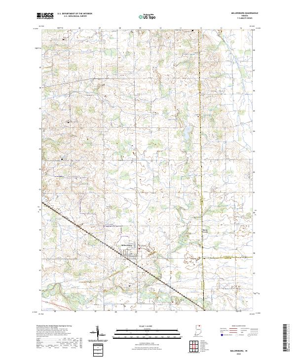 Millersburg topographic map thumbnail