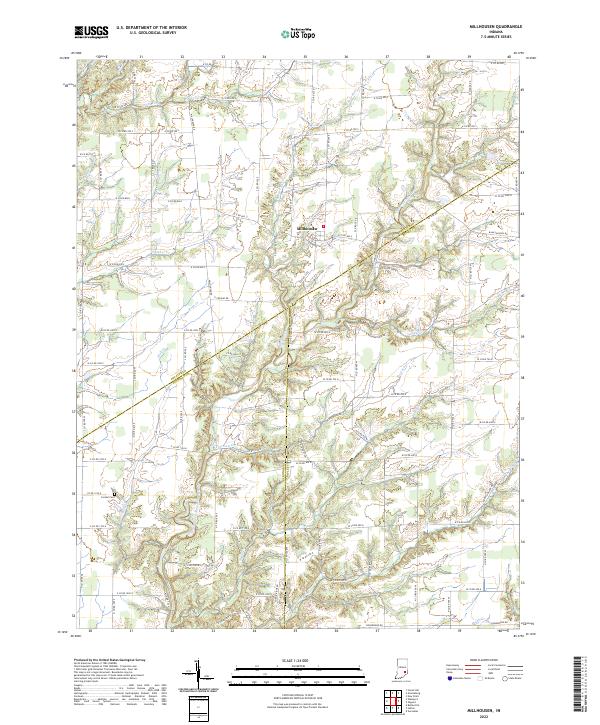 Millhousen topographic map thumbnail