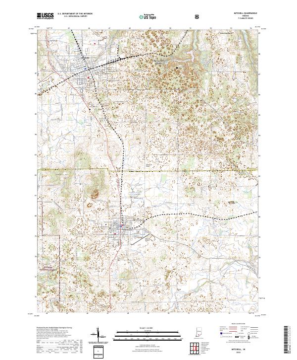 Mitchell topographic map thumbnail