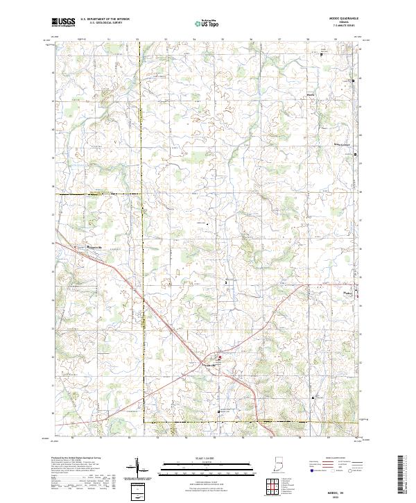 Modoc topographic map thumbnail