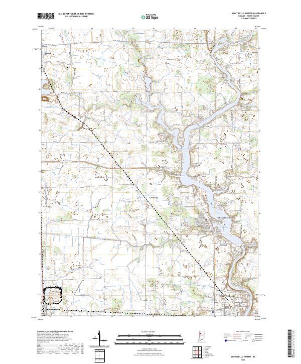Monticello North topographic map thumbnail