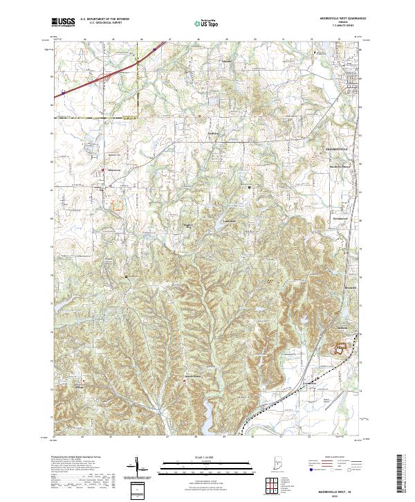 Mooresville West topographic map thumbnail