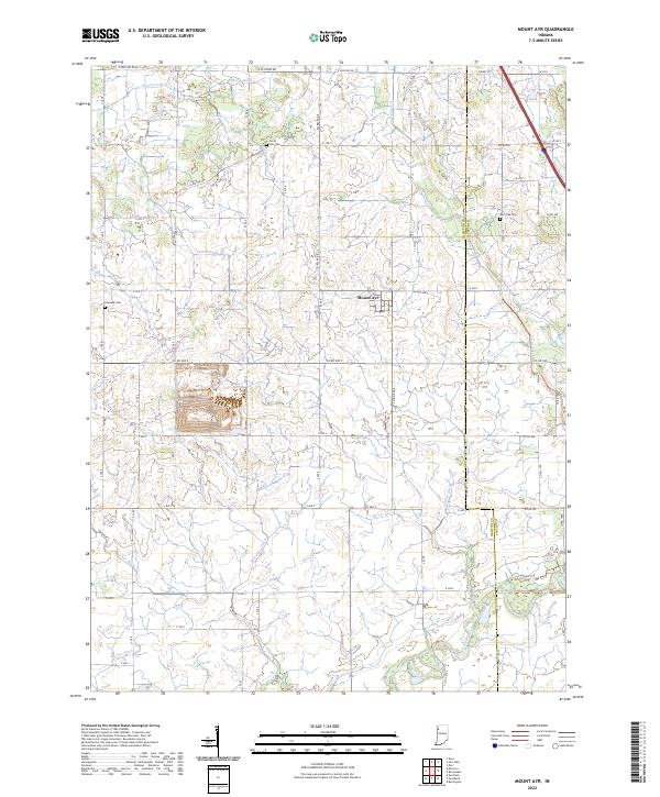 Mount Ayr topographic map thumbnail