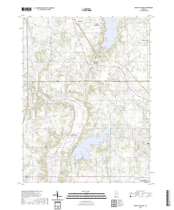 Mount Pleasant topographic map thumbnail