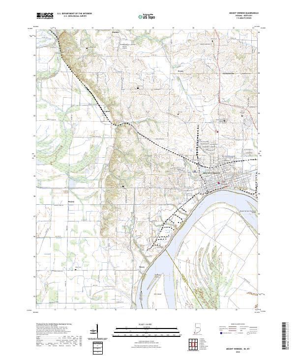 Mount Vernon topographic map thumbnail
