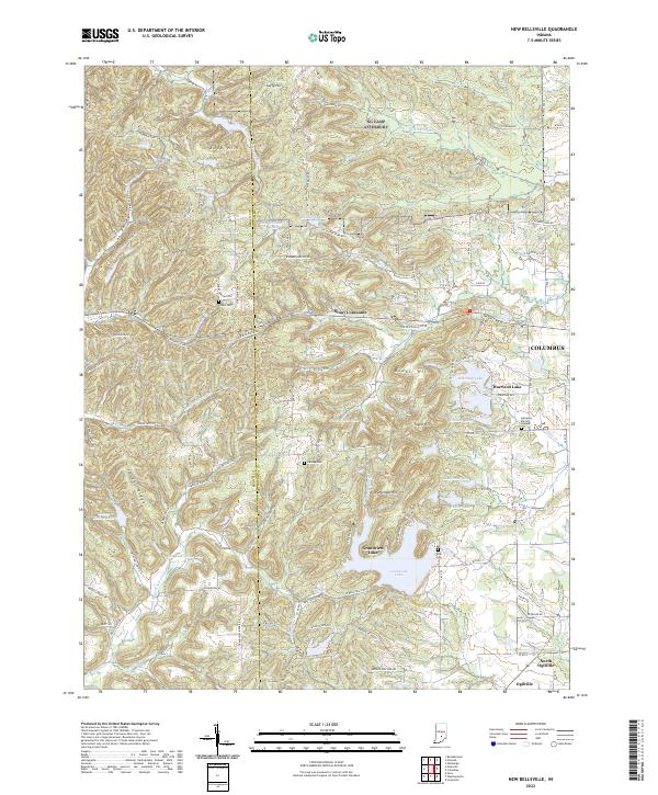 New Bellsville topographic map thumbnail