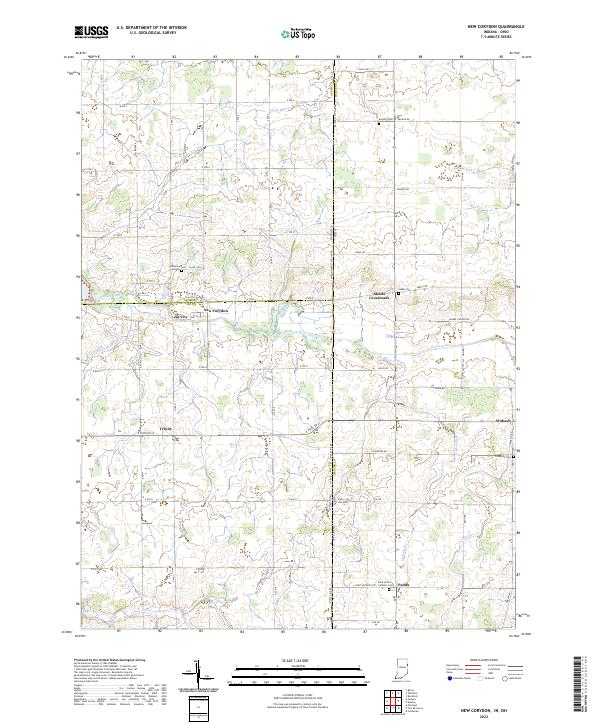New Corydon topographic map thumbnail