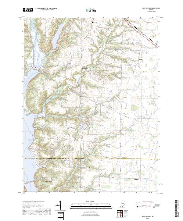 New Fairfield topographic map thumbnail
