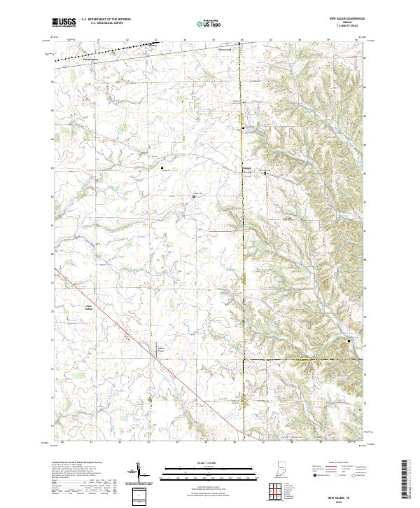 New Salem topographic map thumbnail