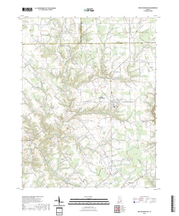 New Washington topographic map thumbnail