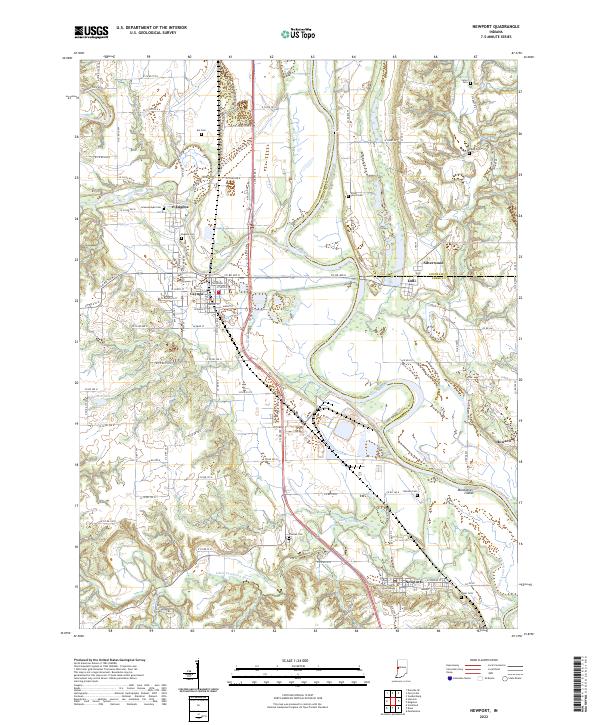 Newport topographic map thumbnail