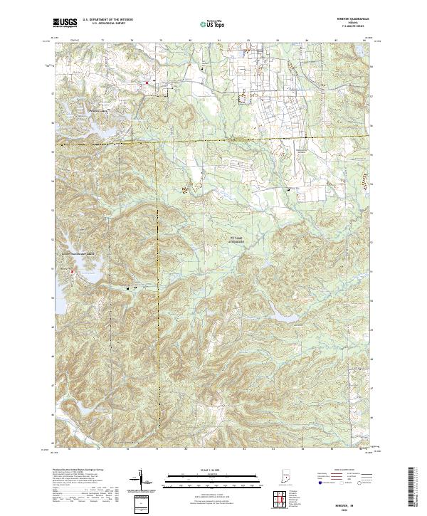 Nineveh topographic map thumbnail