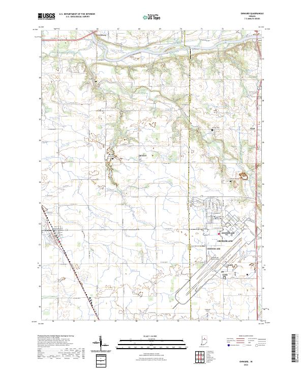 Onward topographic map thumbnail