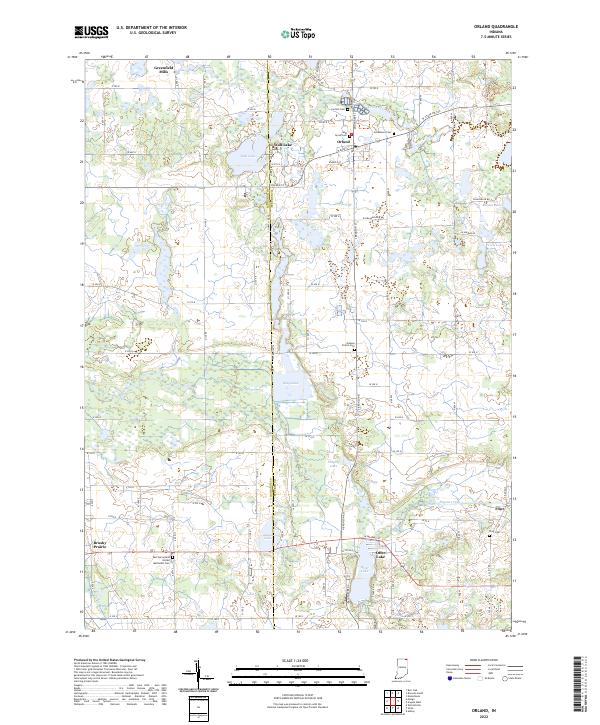 Orland topographic map thumbnail