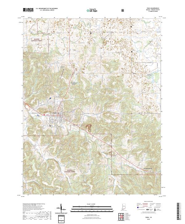 Paoli topographic map thumbnail