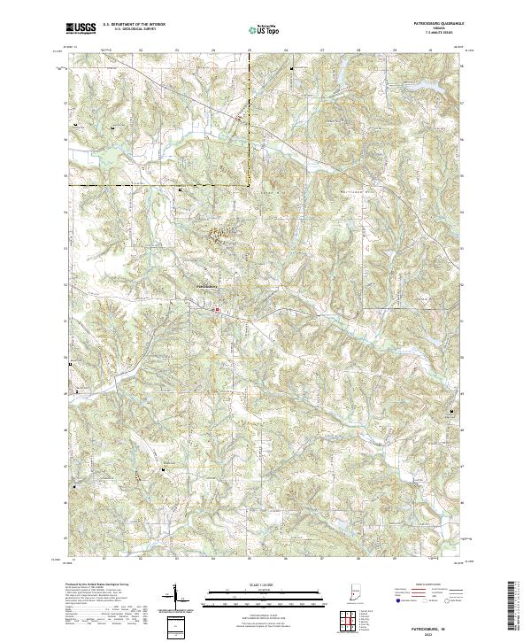 Patricksburg topographic map thumbnail