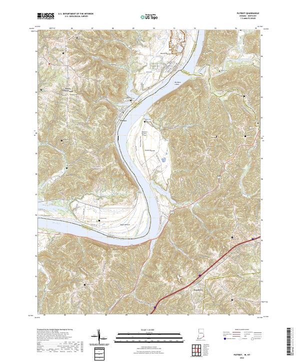 Patriot topographic map thumbnail