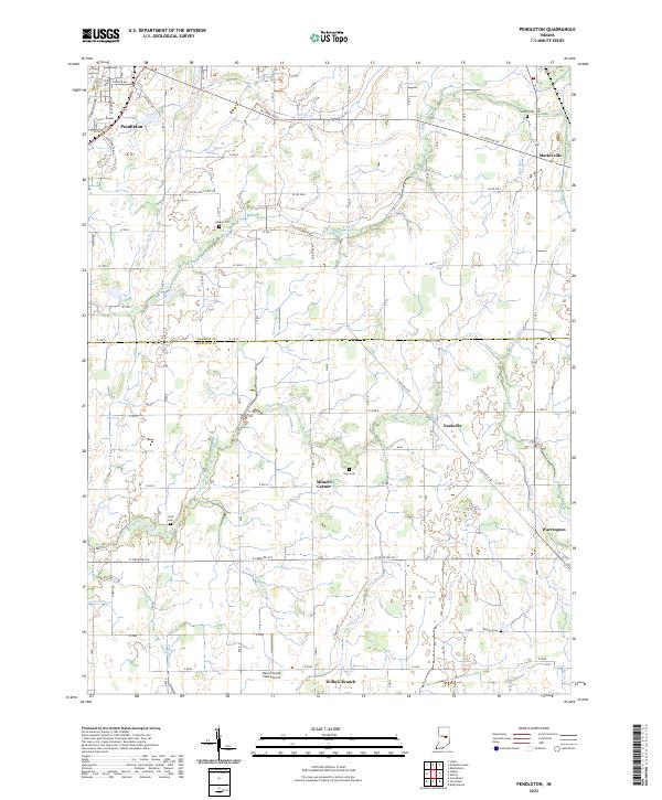 Pendleton topographic map thumbnail