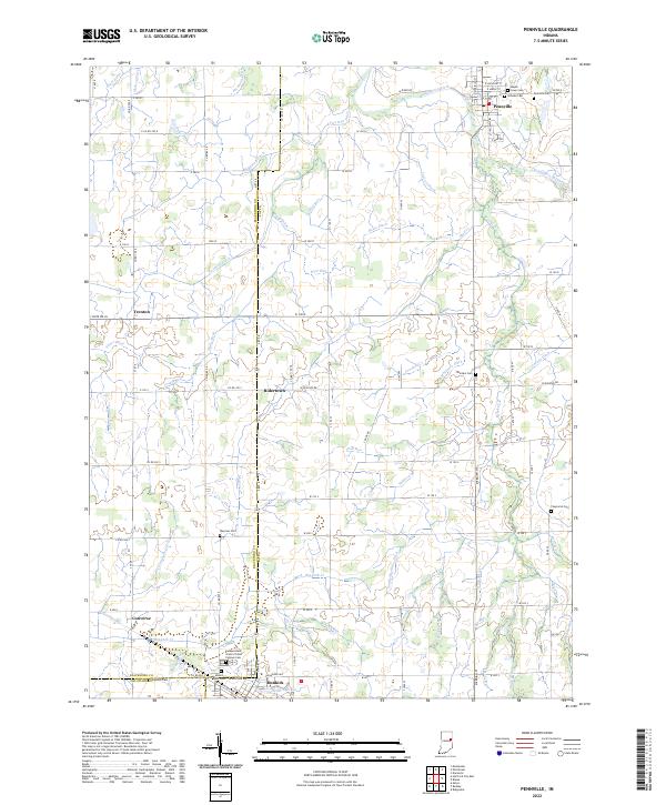 Pennville topographic map thumbnail