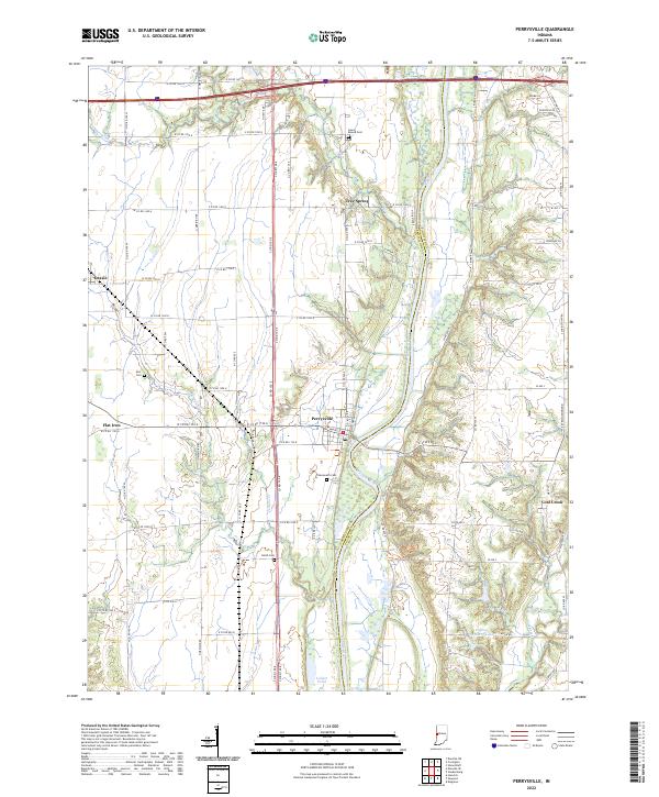 Perrysville topographic map thumbnail