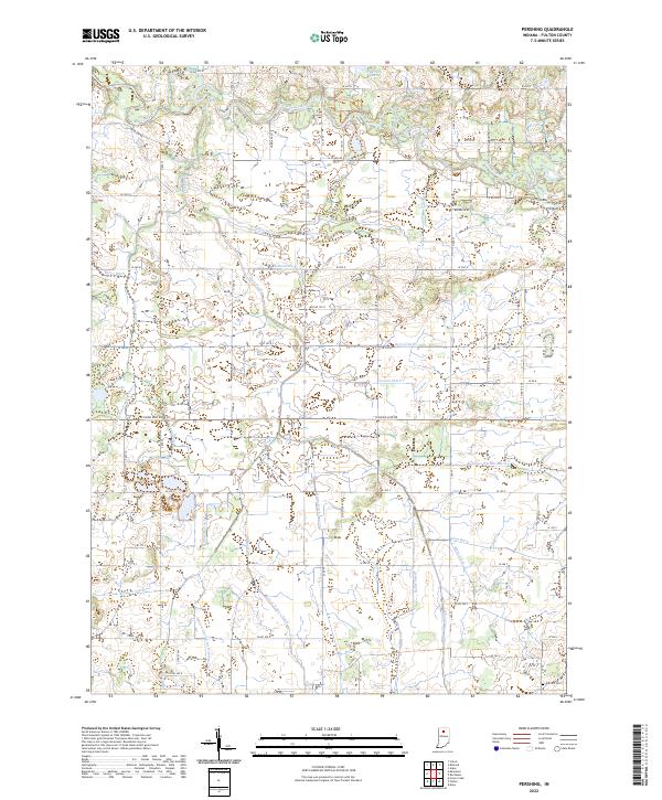 Pershing topographic map thumbnail