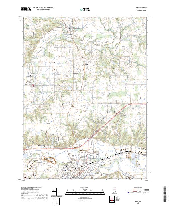Peru topographic map thumbnail