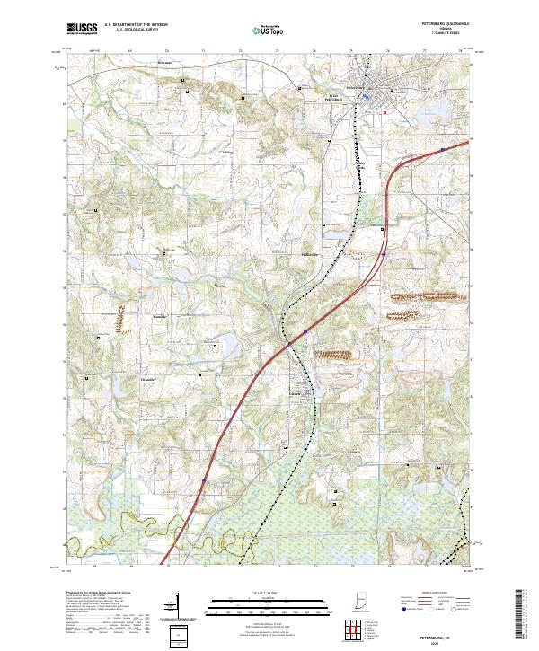 Petersburg 2022 topographic map thumbnail