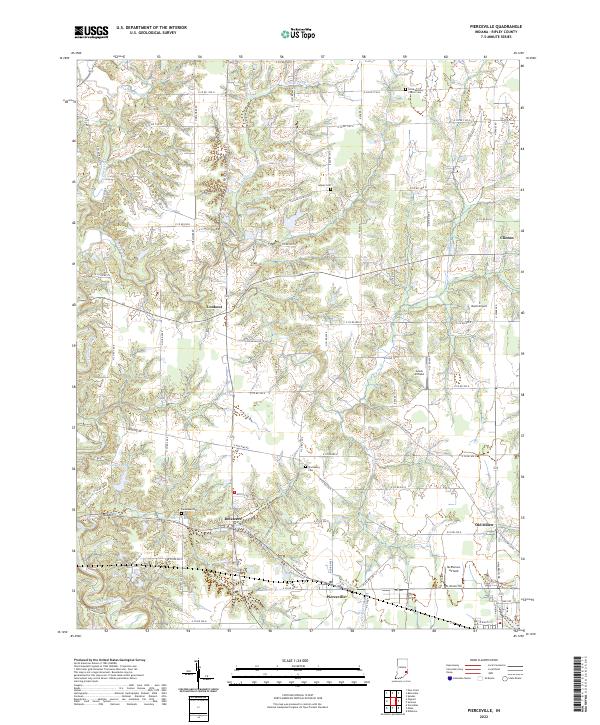 Pierceville 2022 topographic map thumbnail