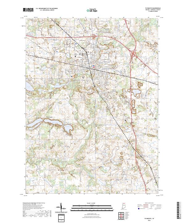 Plymouth topographic map thumbnail