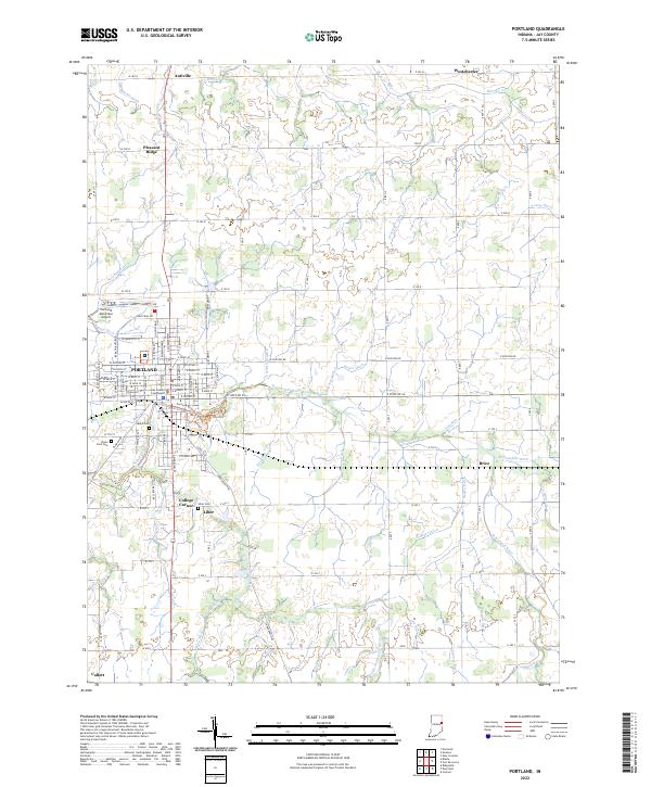 Portland 2022 topographic map thumbnail