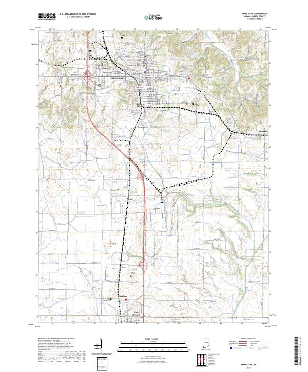 Princeton 2022 topographic map thumbnail