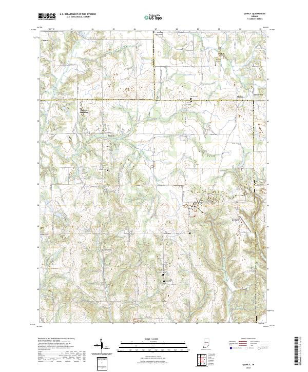 Quincy 2022 topographic map thumbnail